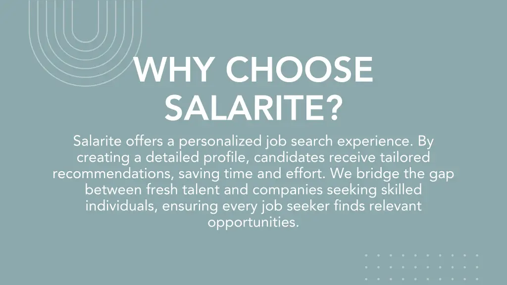 why choose salarite salarite offers
