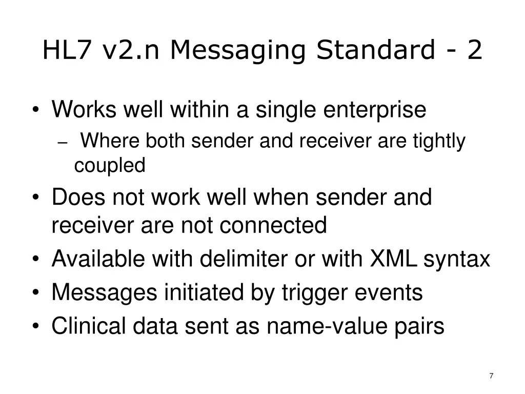 hl7 v2 n messaging standard 2