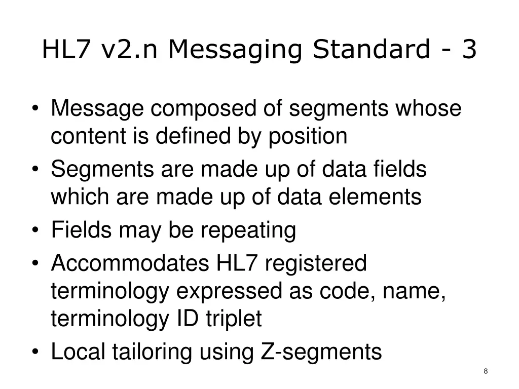 hl7 v2 n messaging standard 3