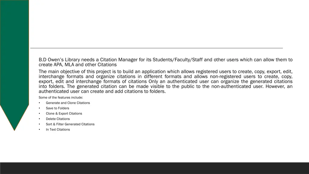 b d owen s library needs a citation manager