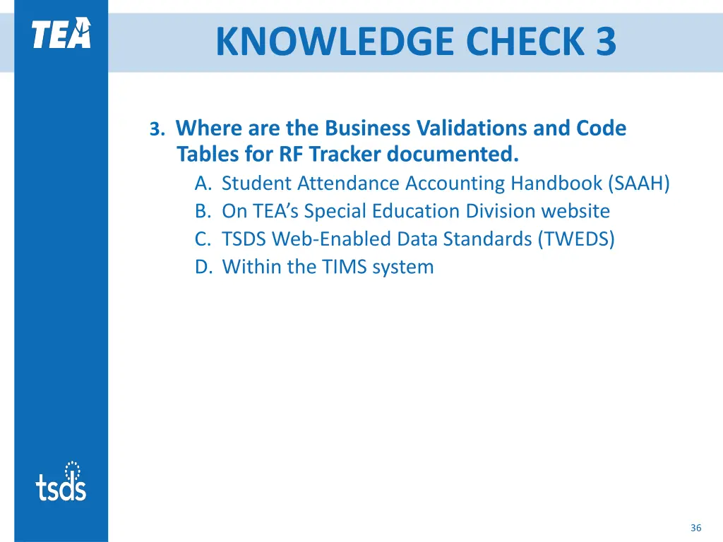 knowledge check 3
