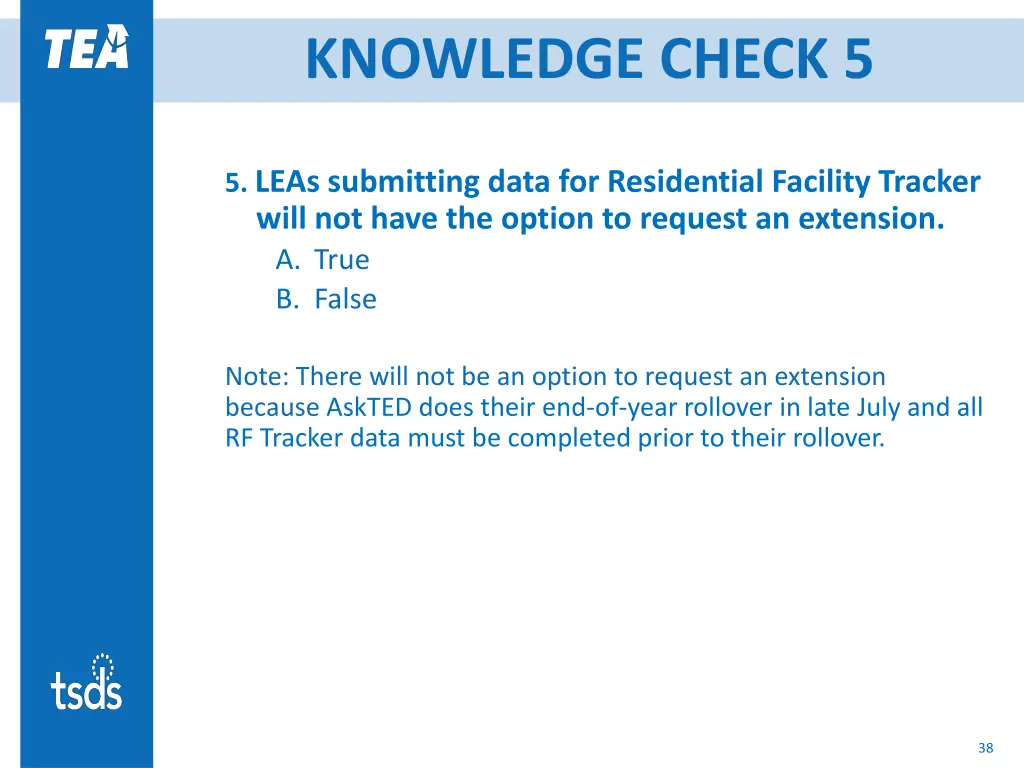 knowledge check 5