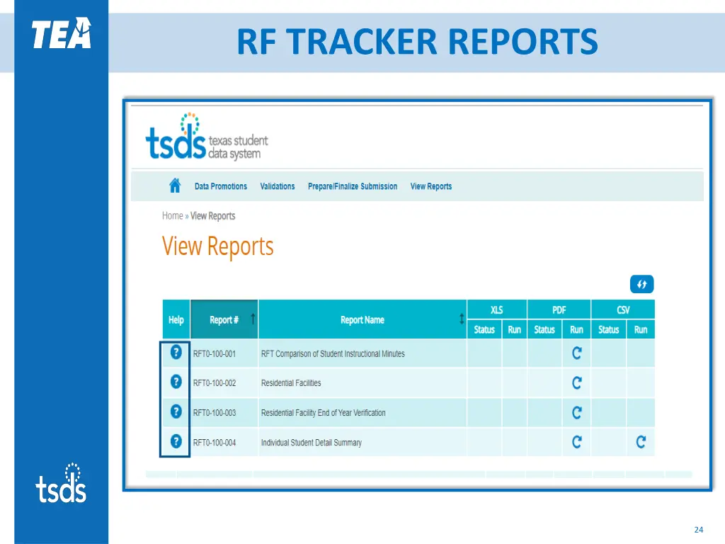rf tracker reports
