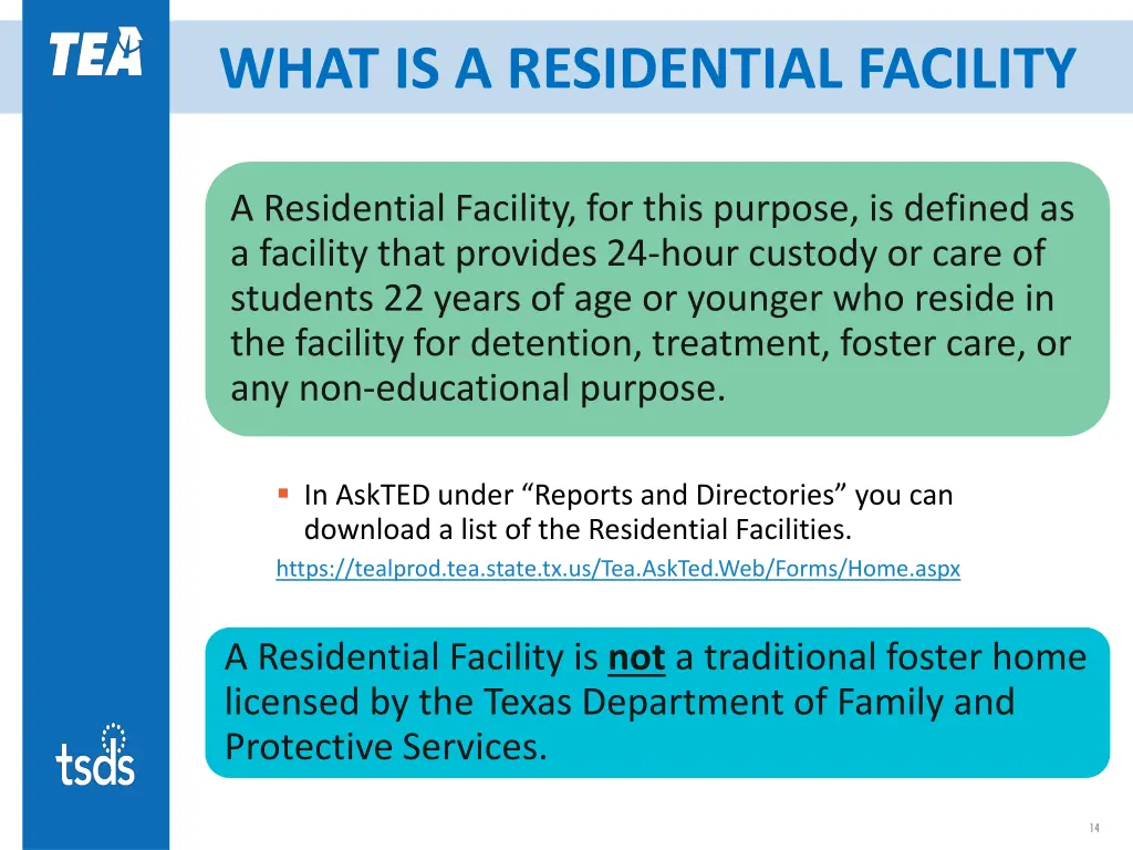 what is a residential facility
