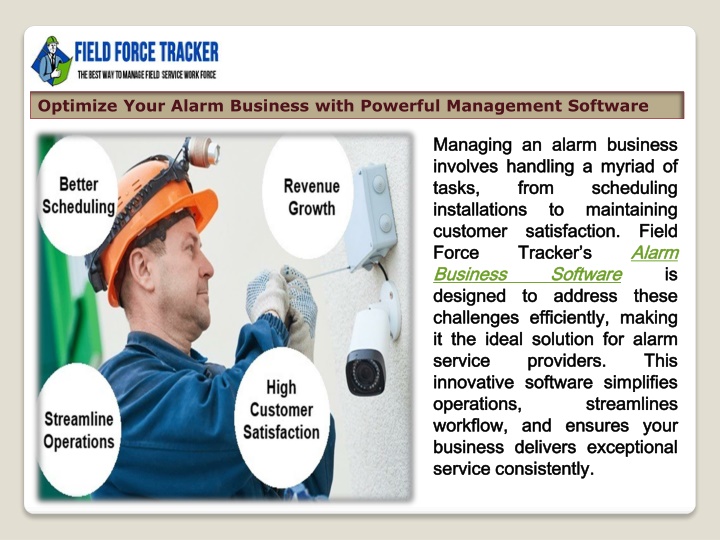 optimize your alarm business with powerful