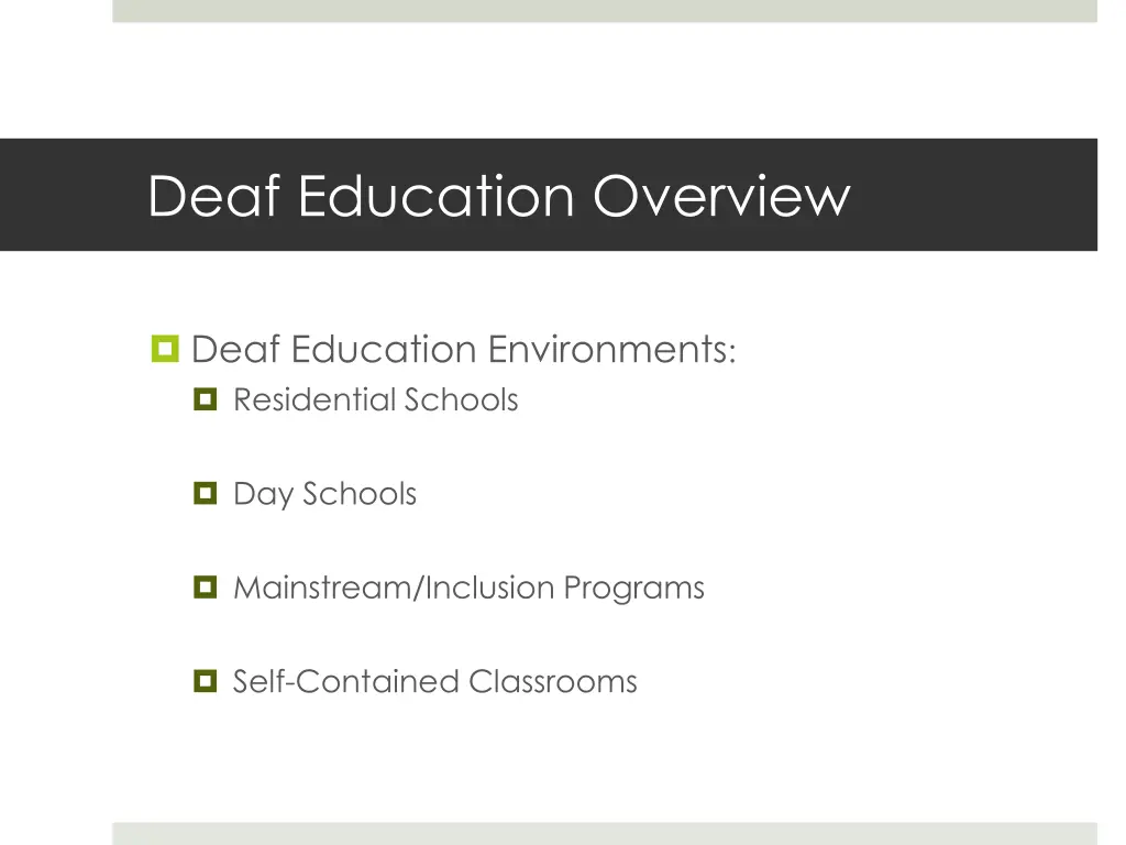deaf education overview 5