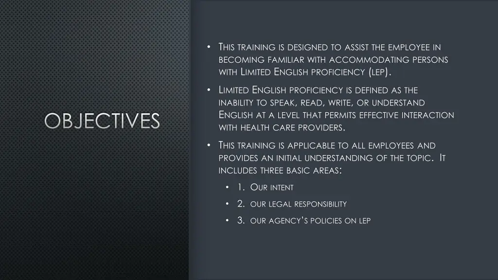 t his training is designed to assist the employee