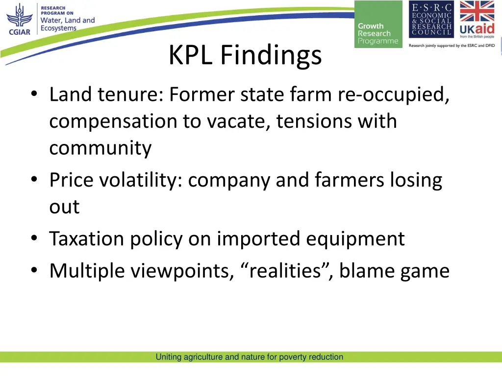 kpl findings