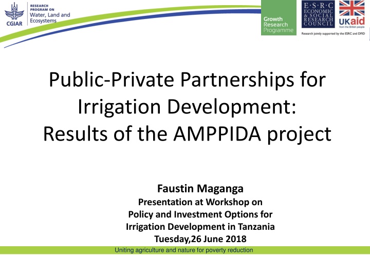 public private partnerships for irrigation