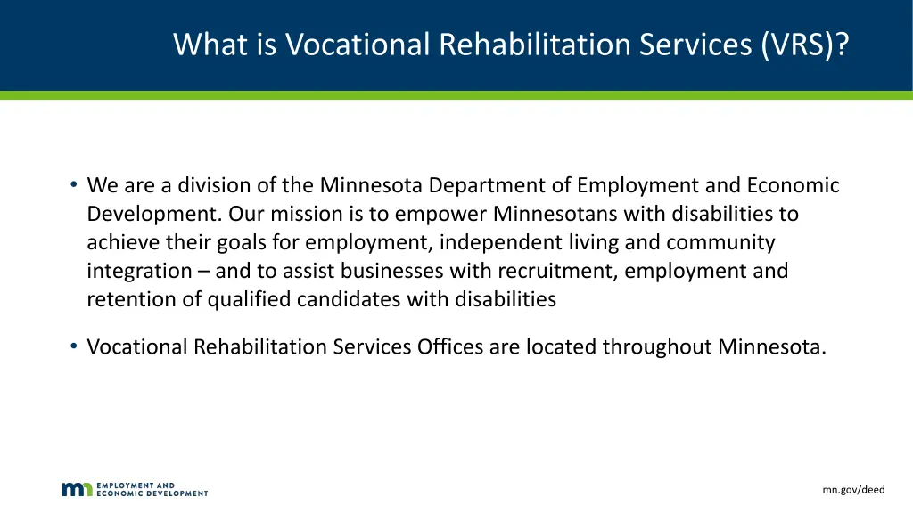 what is vocational rehabilitation services vrs