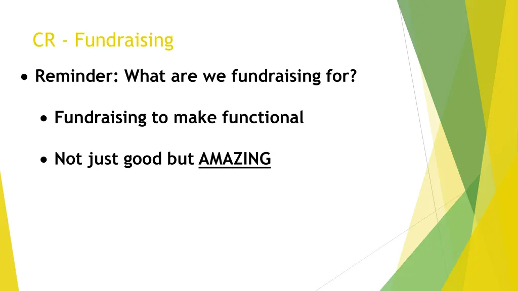 cr fundraising