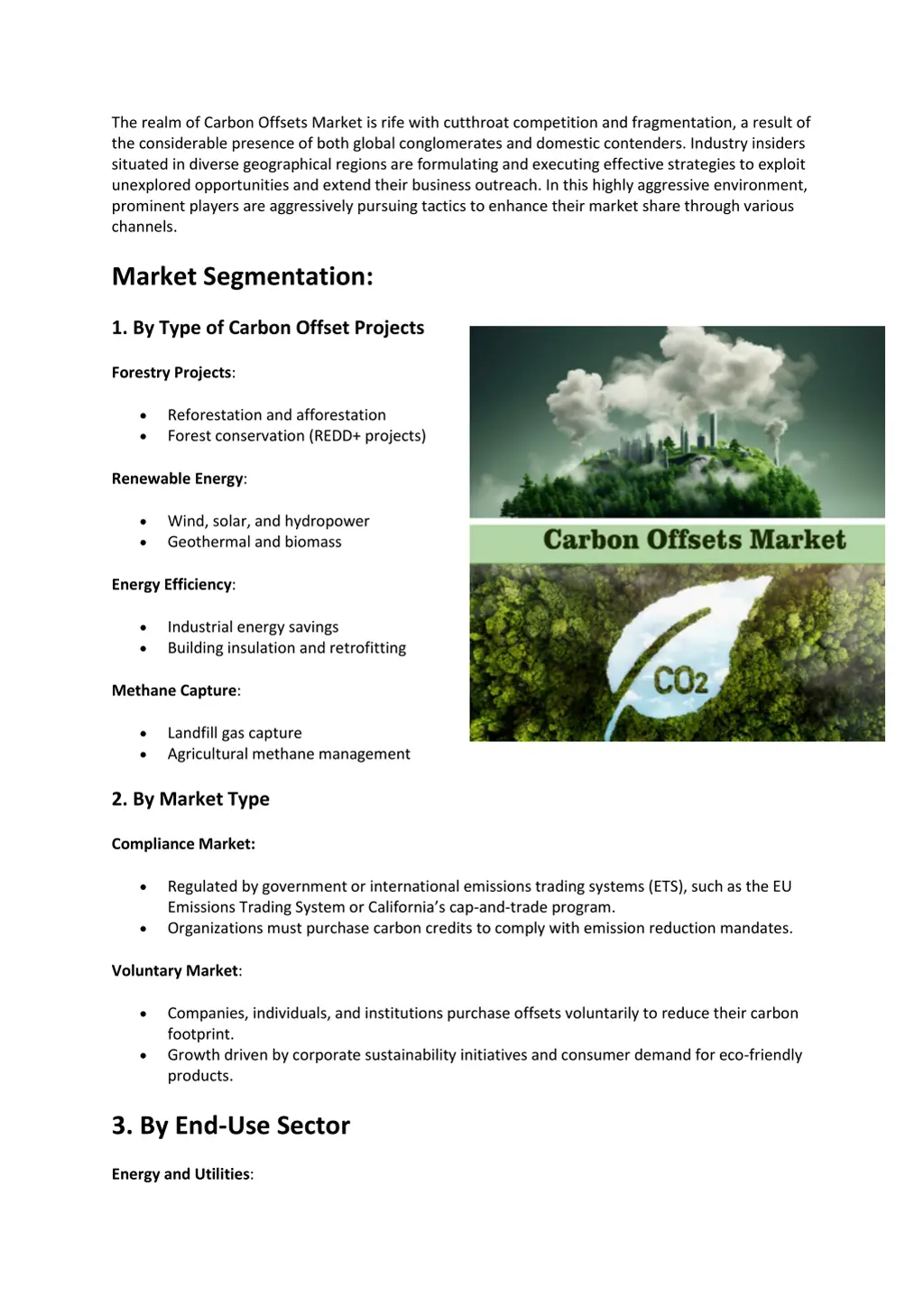 the realm of carbon offsets market is rife with