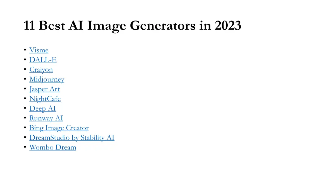 11 best ai image generators in 2023