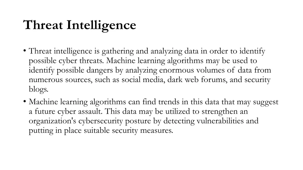 threat intelligence