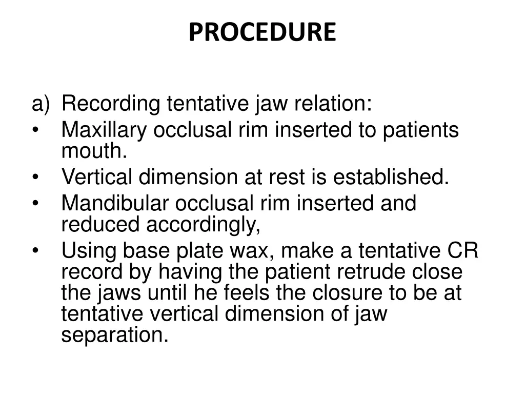 procedure
