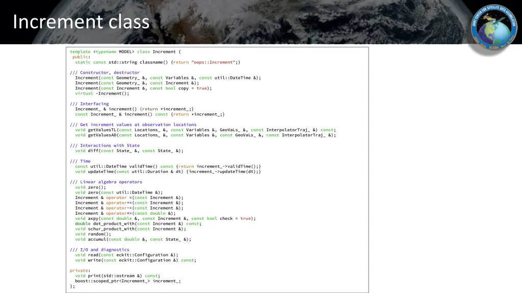 increment class