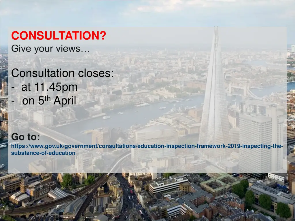 consultation give your views