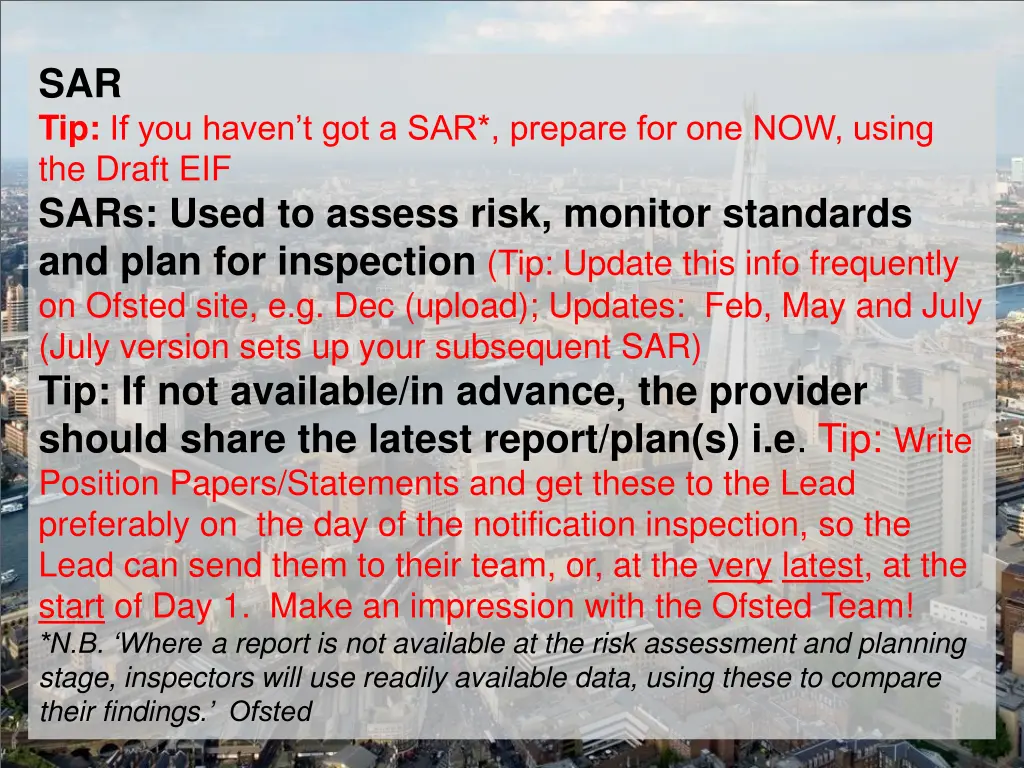 sar tip if you haven t got a sar prepare