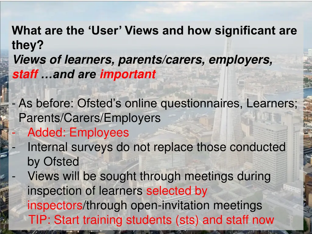 what are the user views and how significant