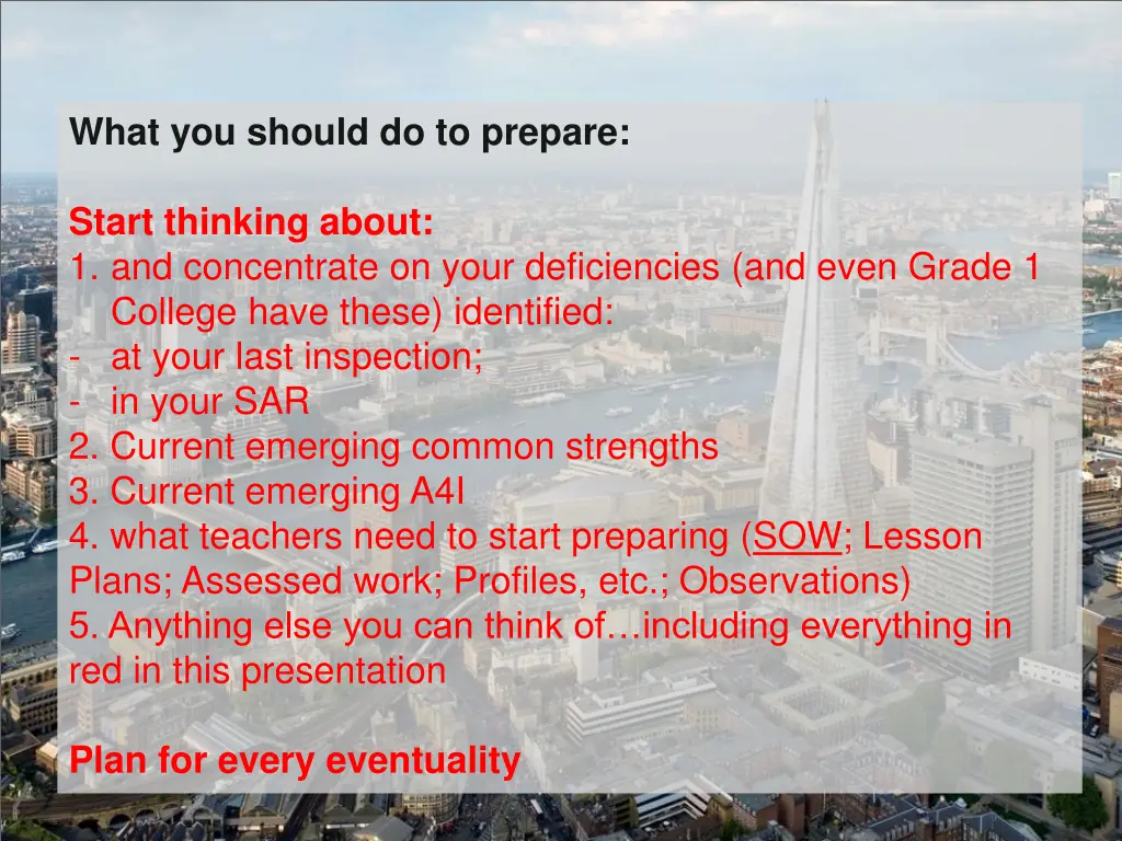 what you should do to prepare