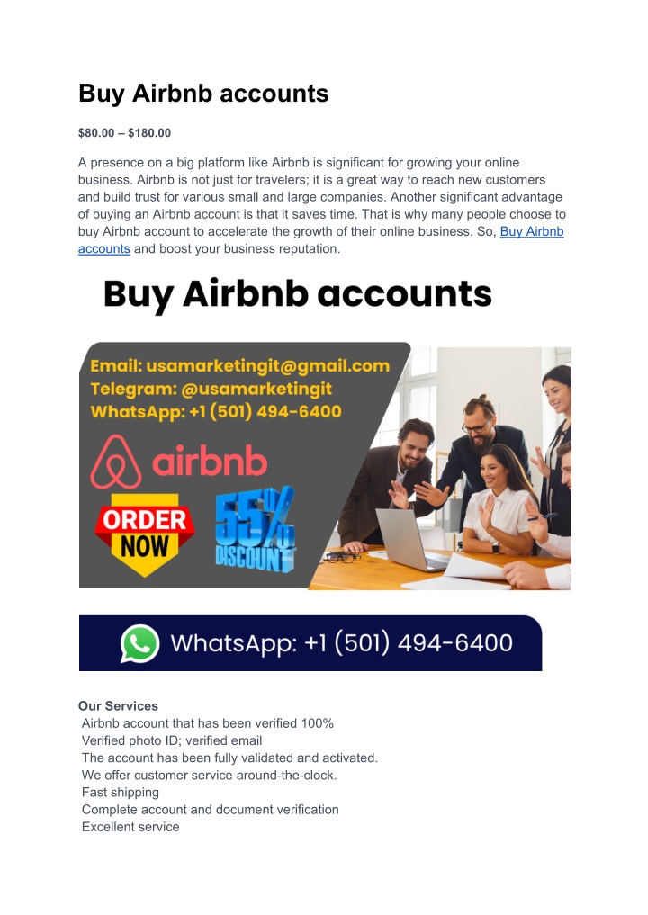 buy airbnb accounts