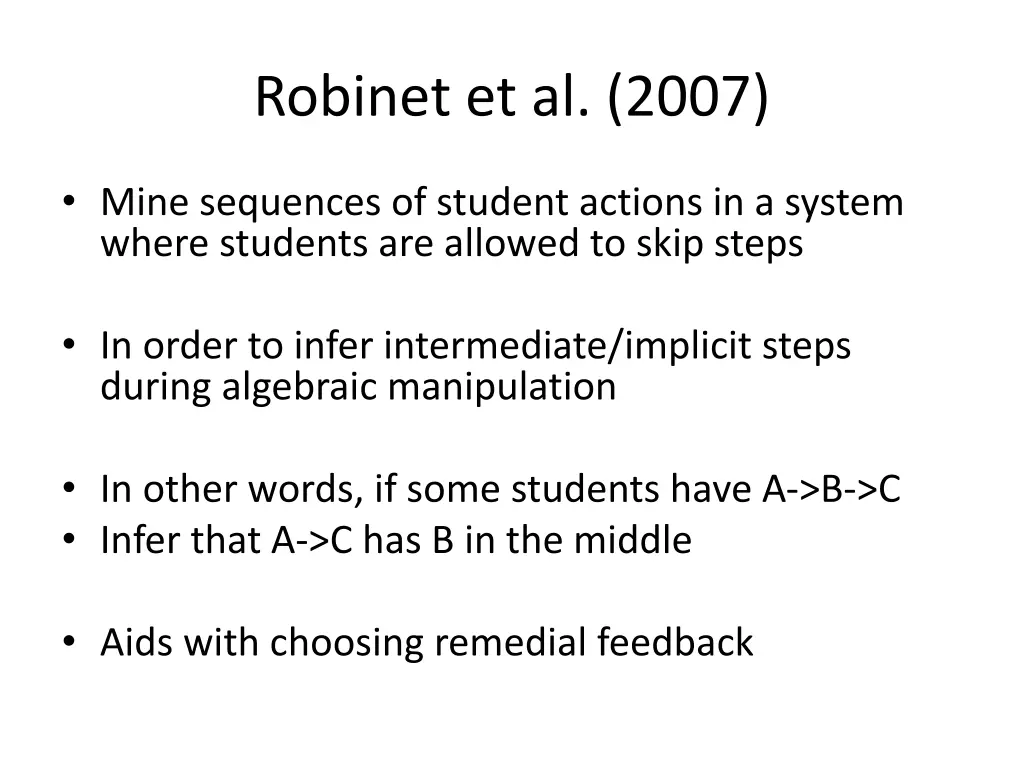 robinet et al 2007