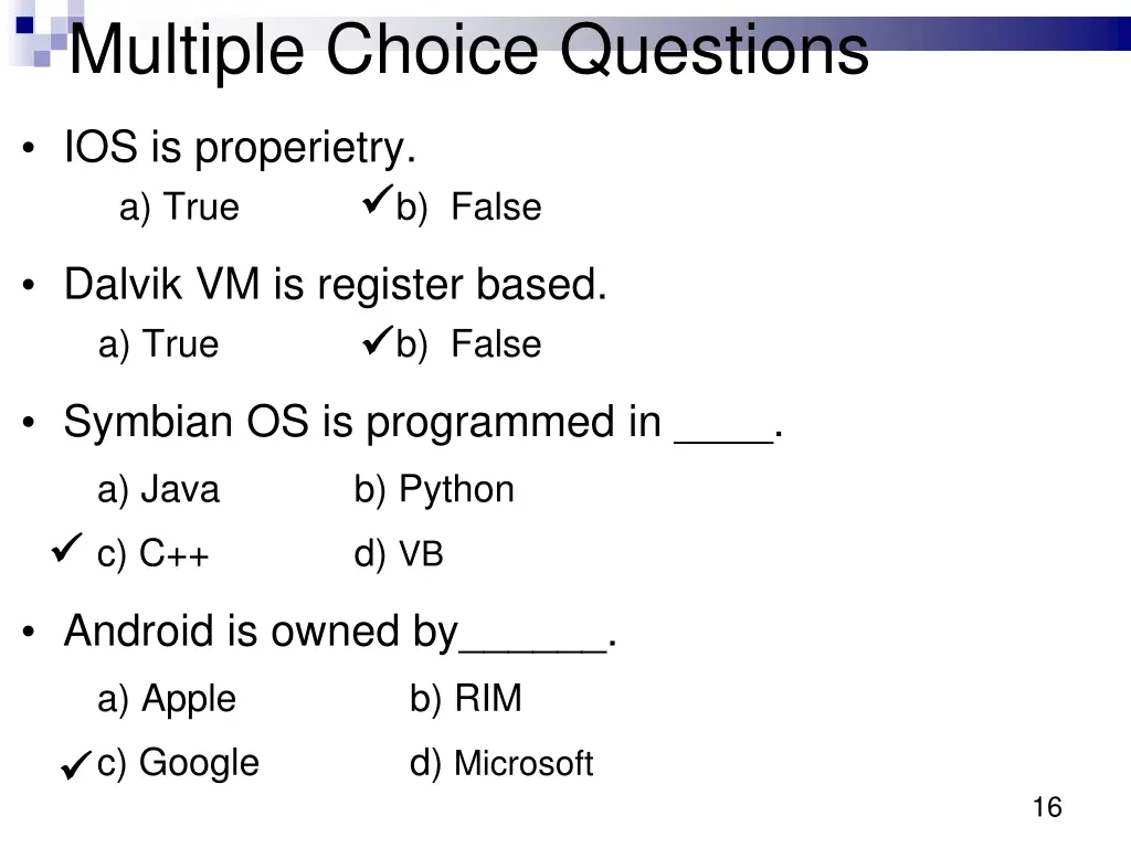 multiple choice questions 1