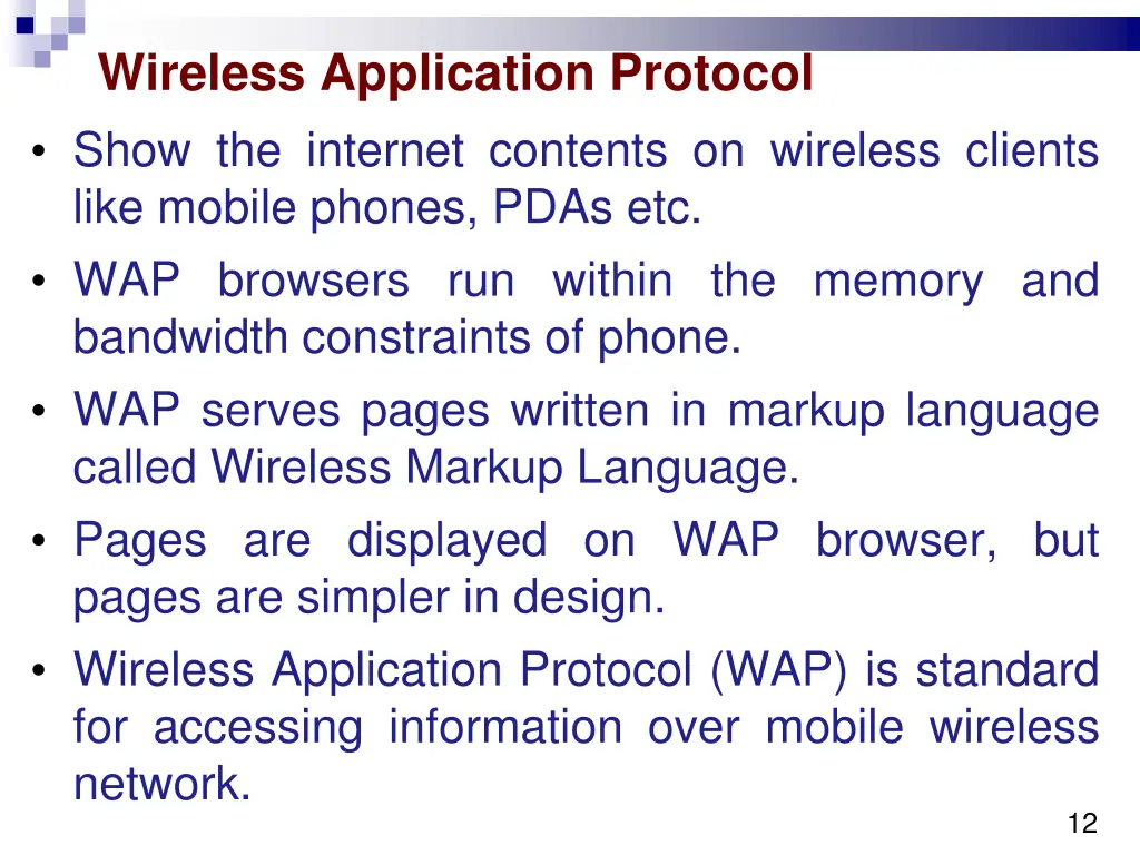 wireless application protocol show the internet