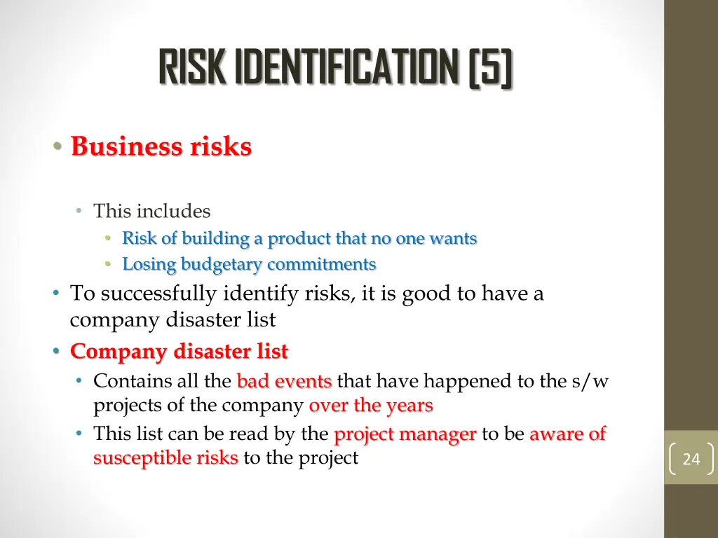 risk identification 5