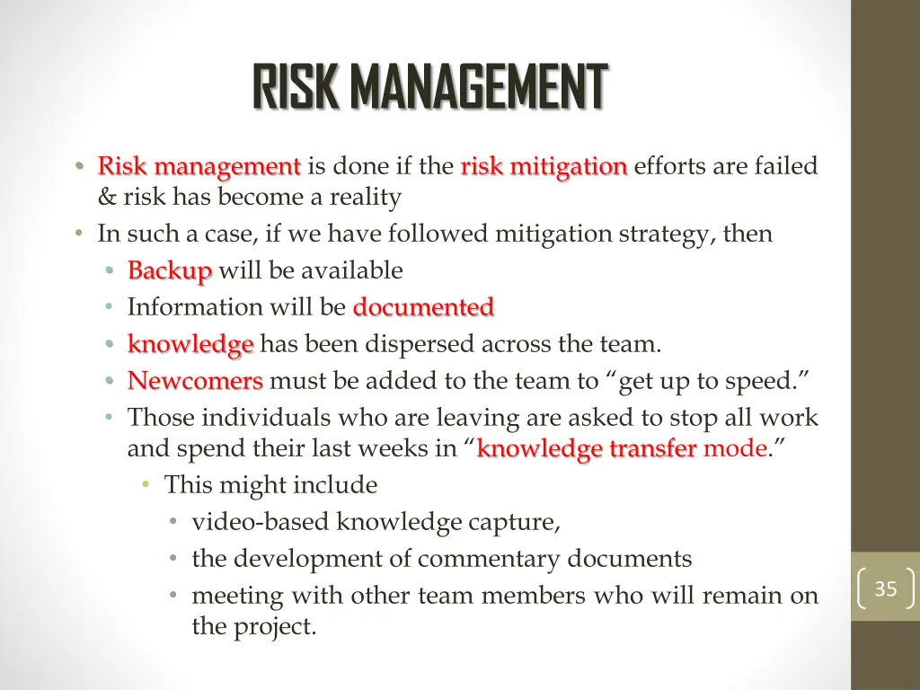 risk management