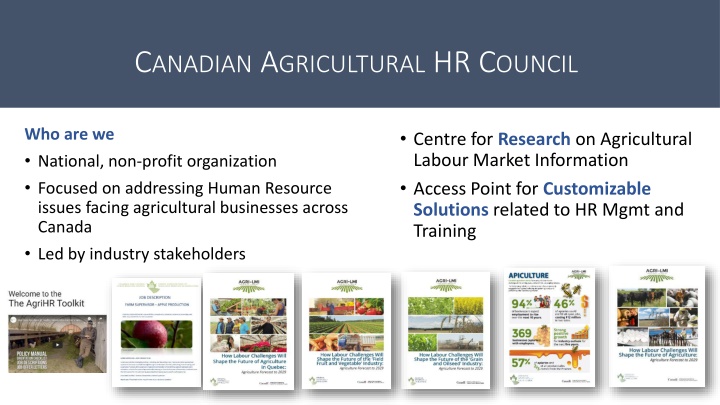 c anadian a gricultural hr c ouncil