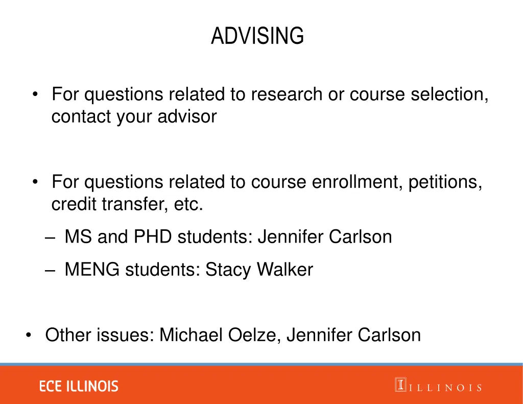 advising