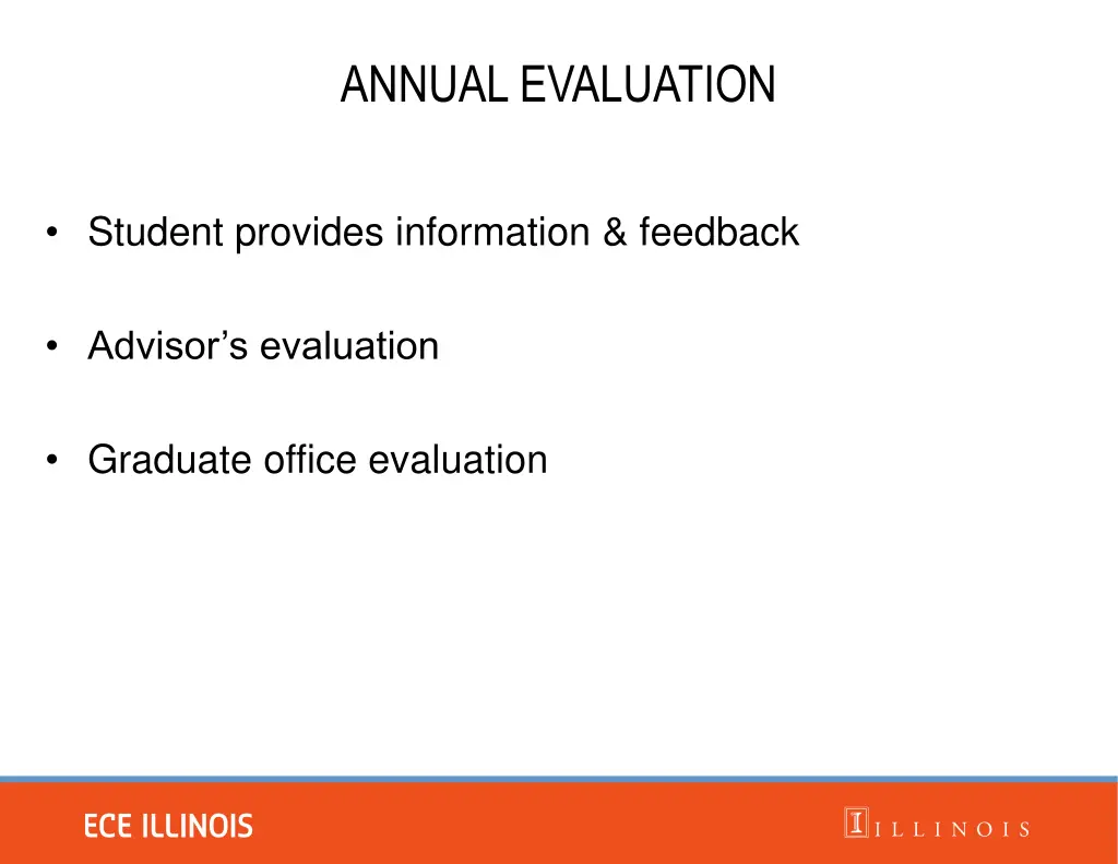 annual evaluation