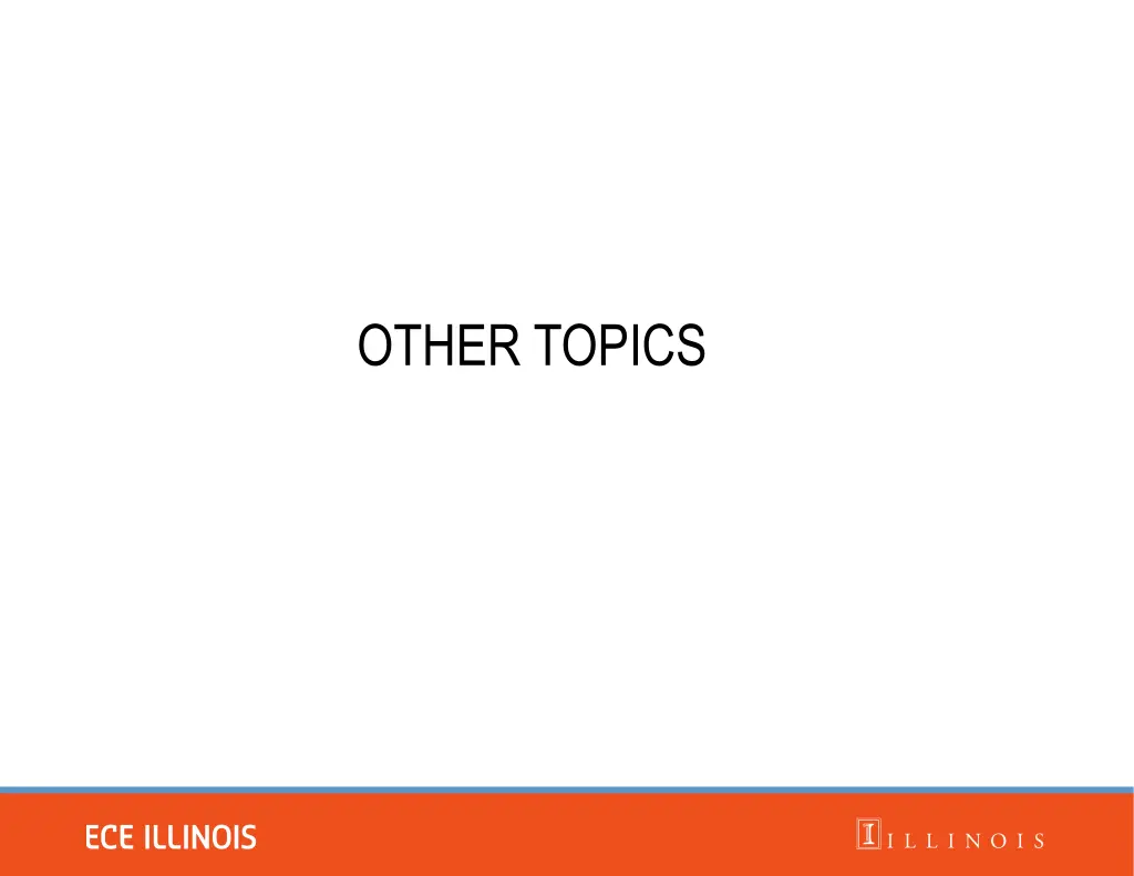other topics