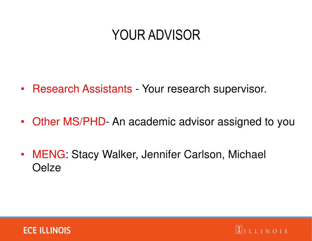 your advisor