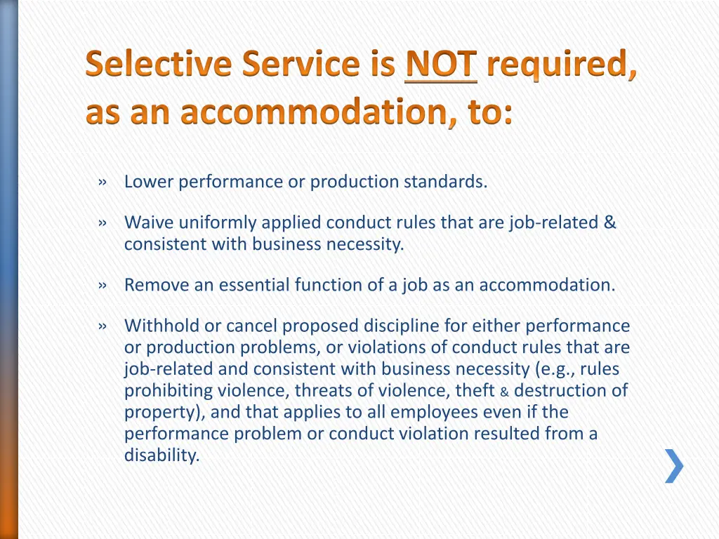 selective service is not required