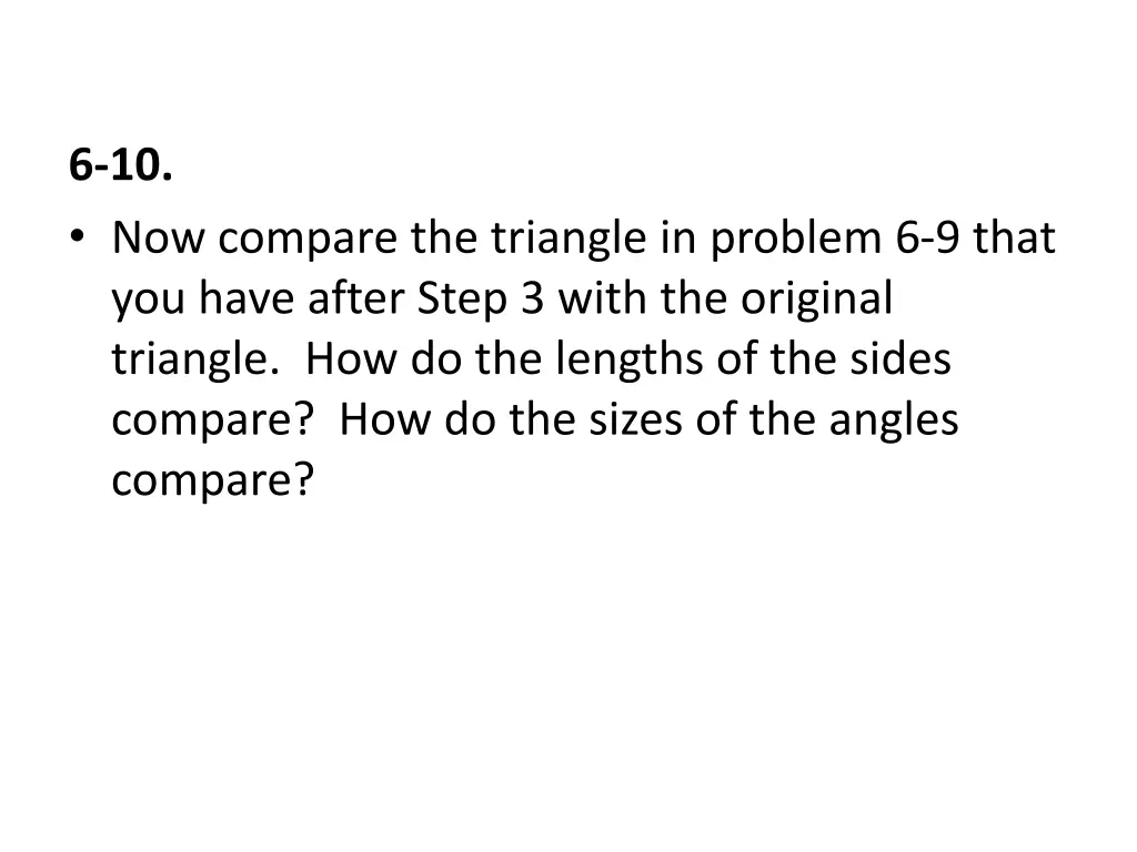 6 10 now compare the triangle in problem 6 9 that