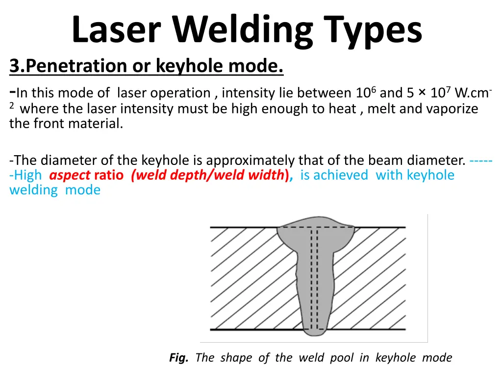 laser welding types