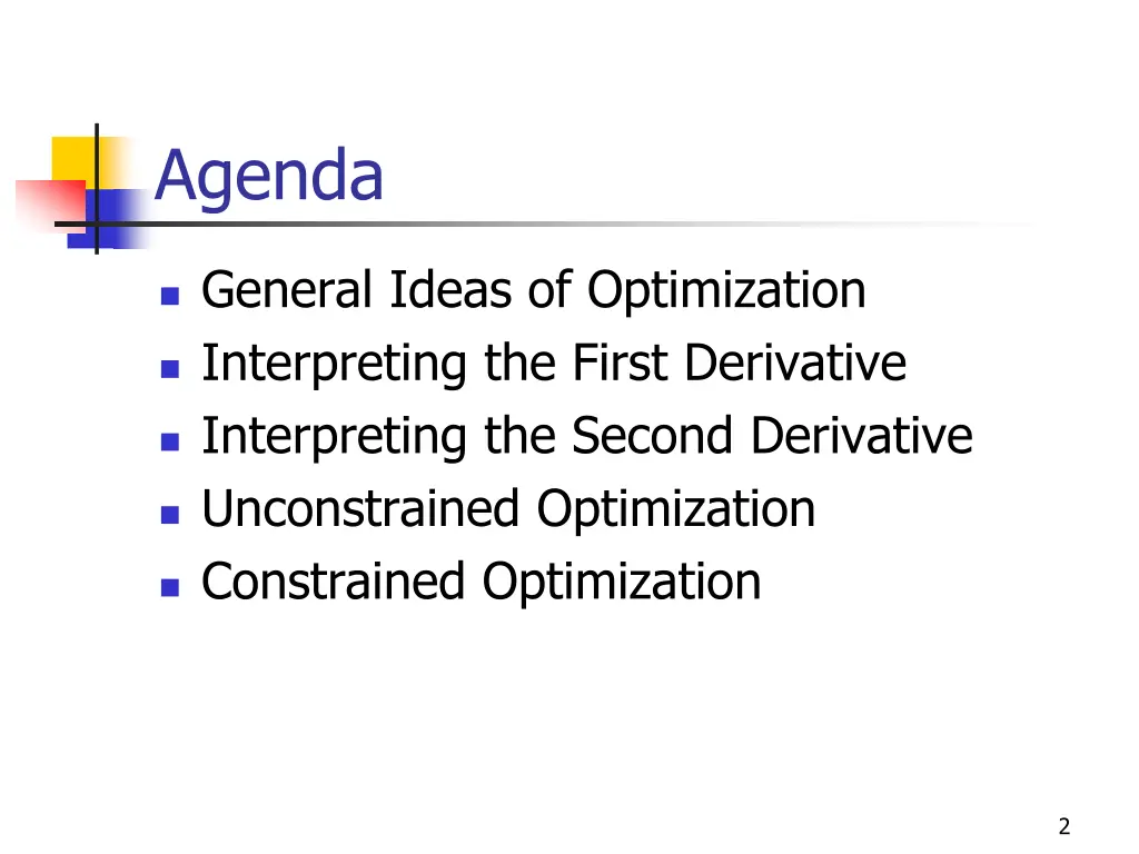 agenda