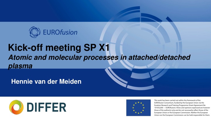 kick off meeting sp x1 atomic and molecular