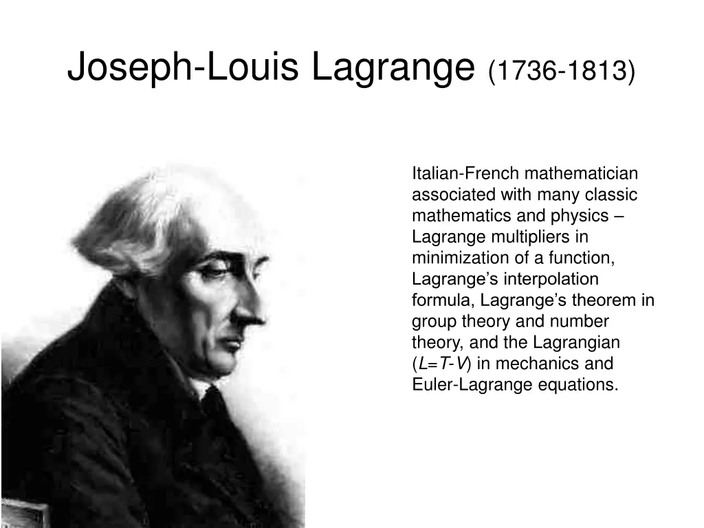 joseph louis lagrange 1736 1813