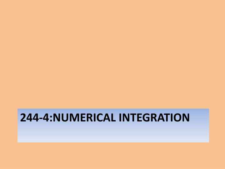 244 4 numerical integration