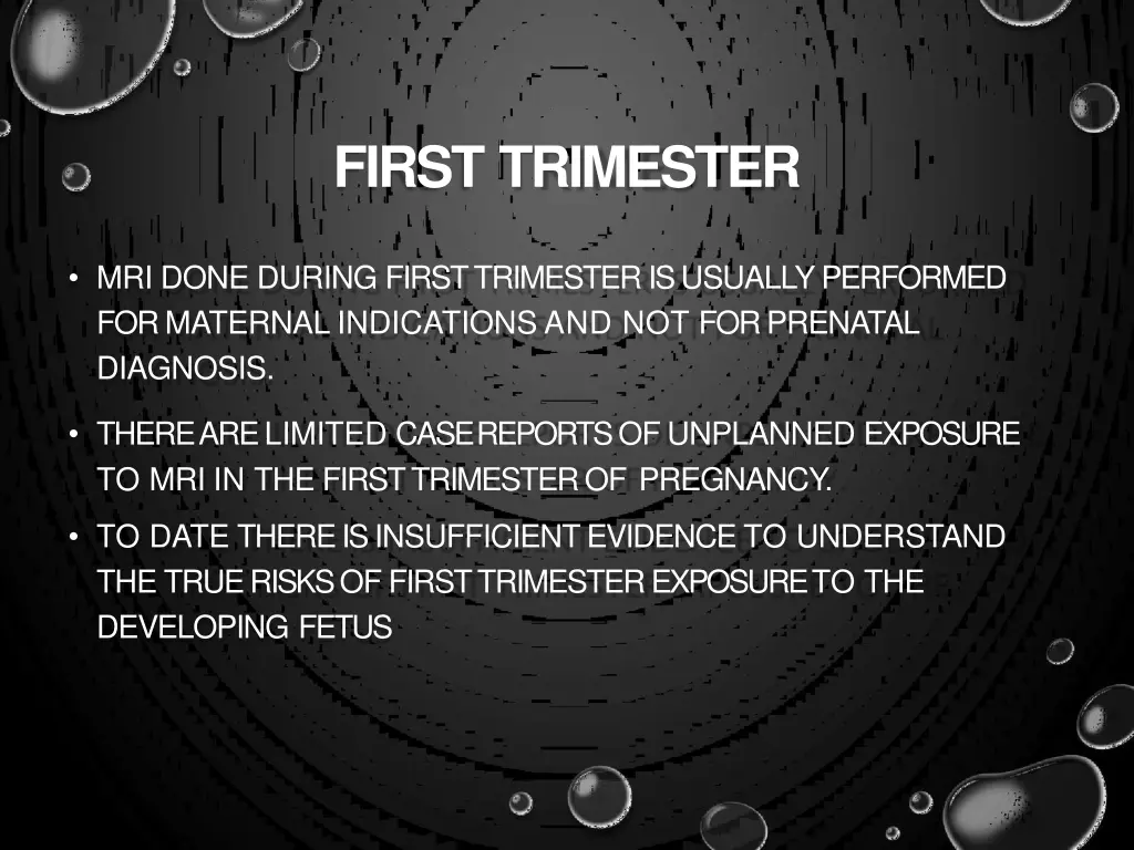 first trimester