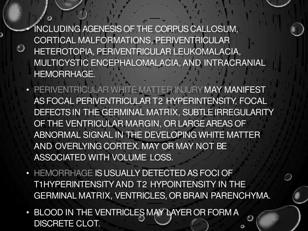 including agenesis of the corpus callosum