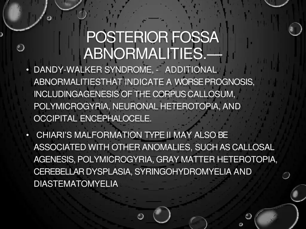 posterior fossa abnormalities dandy walker