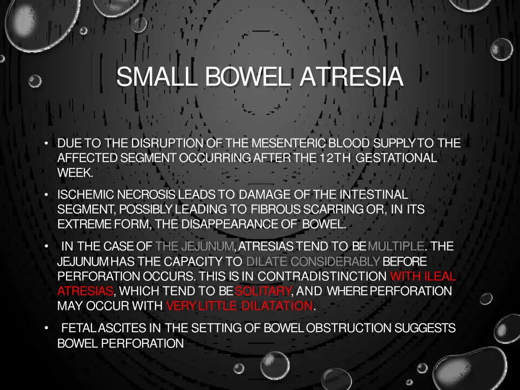 small bowel atresia