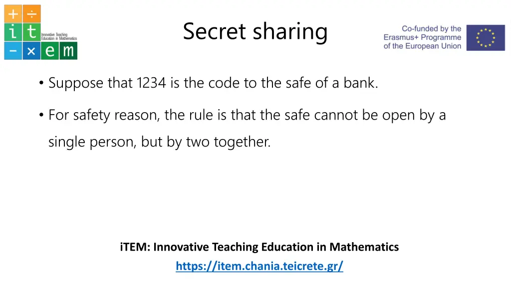 secret sharing