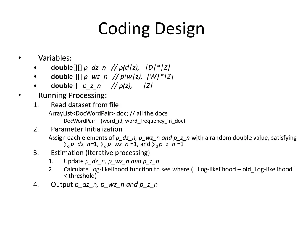 coding design