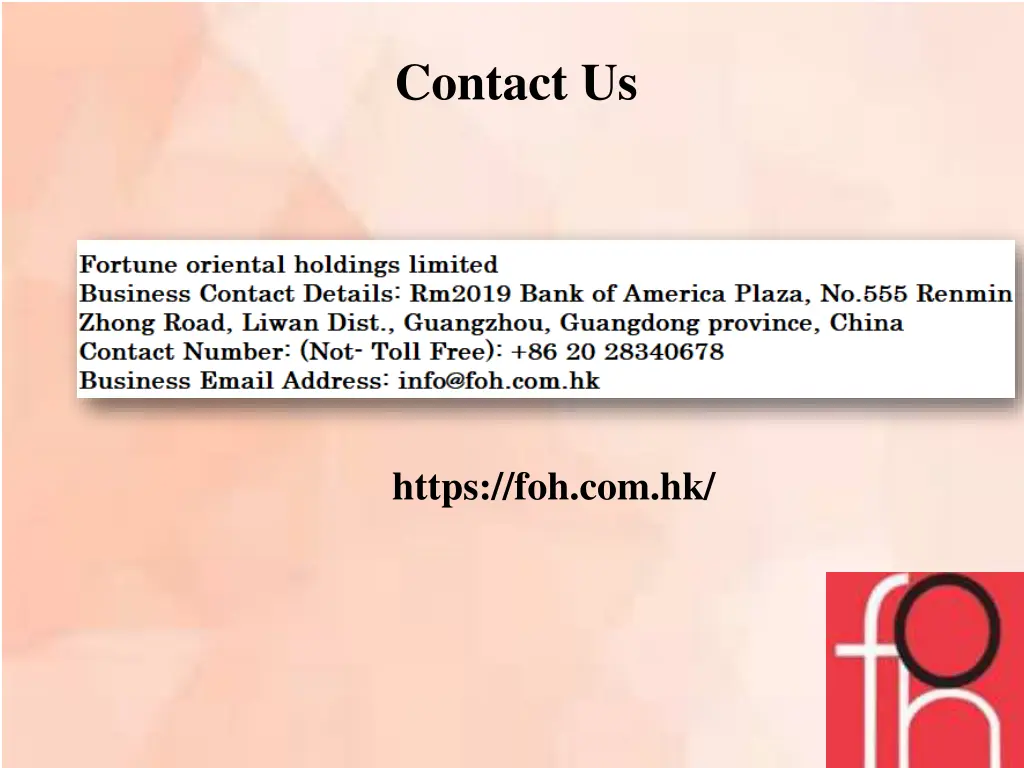 contact us