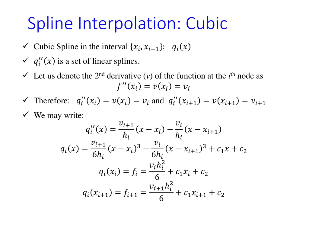 spline interpolation cubic 1